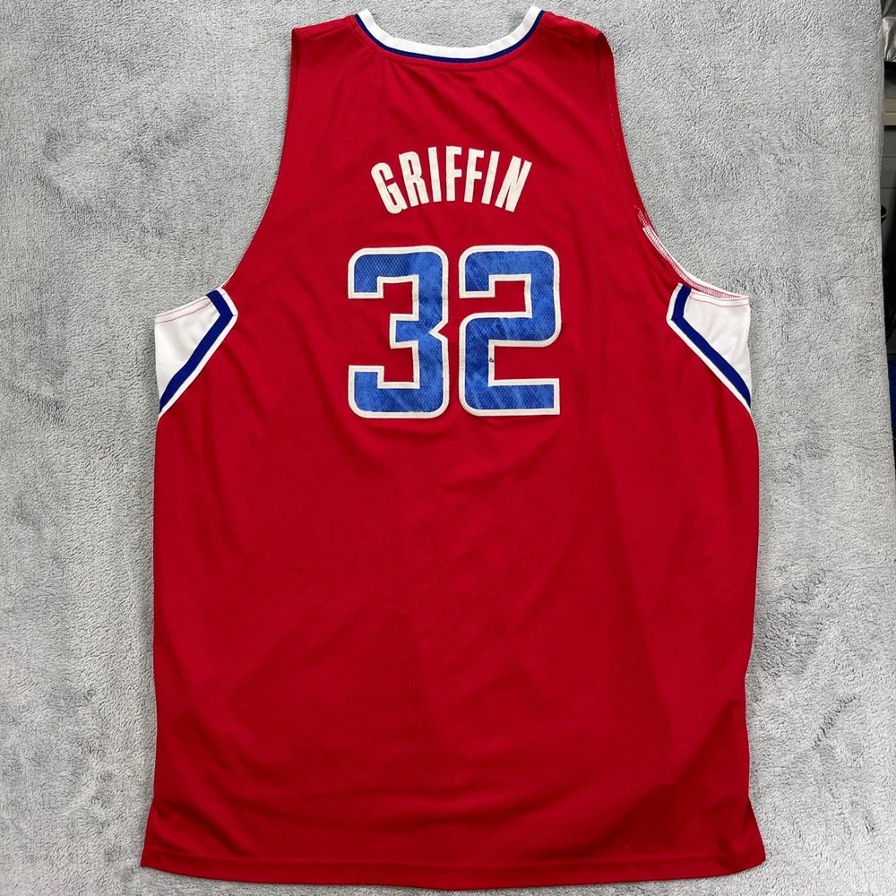 Adidas Basketball Jersey Men 3XL Red Blake Griffin #32 Los Angeles Clippers NBA